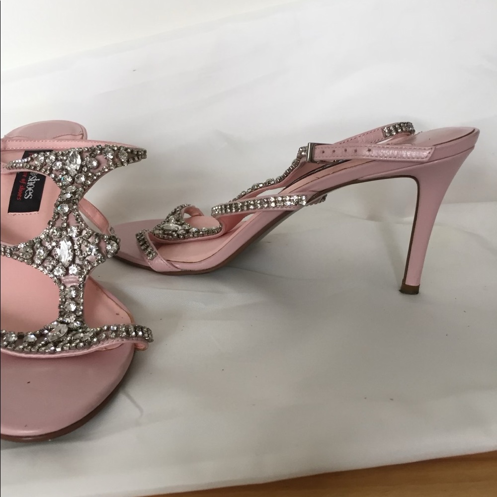 Pink rinestone shoes size 6 1/2 Townshoes